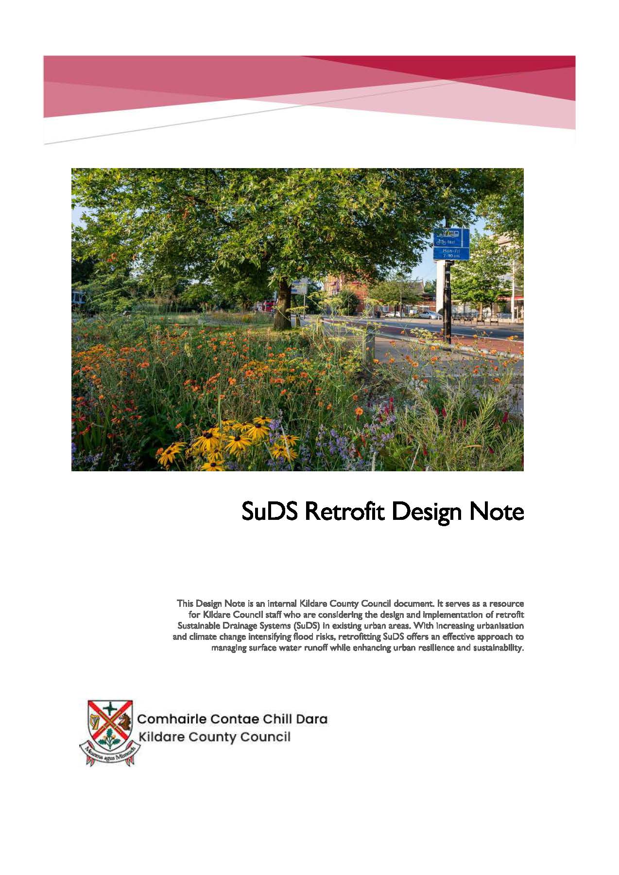 Image and link to SuDS Retrofit Design Note